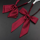 Riolio  13 Colors Girl Student Bowtie Set Women Lady Ribbon Bow Tie School Party Bowknot Pink Bule Black Classic Butterfly Accessories