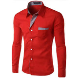 Riolio Hot Sale New Fashion Camisa Masculina Long Sleeve Shirt Men Slim fit Design Formal Casual Brand Male Dress Shirt Size M-4XL