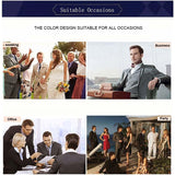 Riolio Hot Tweed Groom Tuxedos Business Suit Party Suit 3 Pieces (Jacket+Pants+Vest)