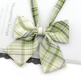 Riolio  Ladies Bowtie Cute College Style Striped Chic Handiness Simple Student Cosplay  JK Uniform Accessory Collar Butterfly Knot Gift