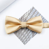 Riolio  Colorful Solid Color Parent-Child Bowtie Set Classic Polyester Butterfly Satin For Father Son Party Dinner Wedding Accessory