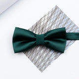 Riolio  Colorful Solid Color Parent-Child Bowtie Set Classic Polyester Butterfly Satin For Father Son Party Dinner Wedding Accessory