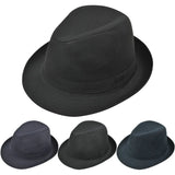 Riolio Autumn&Winter Hats For Men Fedoras Top Jazz Plaid Hat Adult Bowler Hats