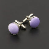 Riolio  Men's Solid Color Cufflinks New Design Round Braided Shirt Cuff Link For Gentleman Wedding Party Business Suit Accessories Gift