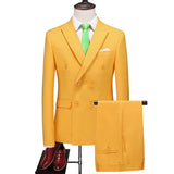 Riolio S-6XL (Jacket+Pants+vest) Men Suits Double Breasted Latest Design  Double breasted Groom Wedding Tuxedos Best Costume Homme