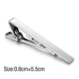Riolio  Tie Clip Fashion Style Ties for Men Metal Tone Simple Bar Clasp Practical Necktie Accessories Clasp Tie Pin for Mens Collar Clip