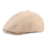 Riolio  Art Painter Beret Newsboy Spring and Autumn Peaked Cap Retro Hat Women Men Cotton Solid Casual Outdoor Hat