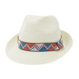 Riolio  Straw Hat Men Women Beach Sun Visor Hat Outdoor Seaside Sun Protection Sunbonnet New Fashion Summer Women Men Panama Jazz Caps