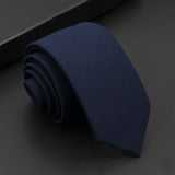 Riolio  Mens Classic Cotton Ties High Quality Handmade Skinny 6CM Neck Tie Plaid Solid Color Striped Narrow Business Shirt Accessories