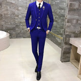 Men's Suits High Quality Wedding Groom Tuxedos Single Button Slim Fit Business Prom Dress Men's Formal Dress Suits