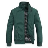 Riolio Spring Autumn Casual Solid Fashion Slim Bomber Jacket Men Overcoat New Arrival Baseball Jackets Men's Jacket M-6XL 8XL Top