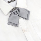 Riolio  13 Colors Girl Student Bowtie Set Women Lady Ribbon Bow Tie School Party Bowknot Pink Bule Black Classic Butterfly Accessories