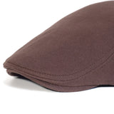Riolio Cotton Newsboy Caps Men Women Hat Soft Casual Beret Solid Unisex Retro Hat Driver Flat Cap The waiter Cap