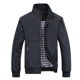 Riolio Spring Autumn Casual Solid Fashion Slim Bomber Jacket Men Overcoat New Arrival Baseball Jackets Men's Jacket M-6XL 8XL Top