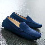 Riolio Men Casual Shoes Fashion Men Shoes Handmade Suede Genuine Leather Mens Loafers Moccasins Slip On Men's Flats Male Driving Shoes