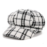 Riolio New Autumn Winter Hats for Women Solid Plain Octagonal Newsboy Caps Men Ladies Casual Wool Hat Winter Beret Women Painter Cap