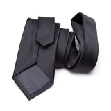 Riolio  New Mens Tie 8cm 7cm 6cm Classic Black Slim Ties for Men Accessories Neckties Wedding Party Formal Dress Casual Solid Gifts Tie