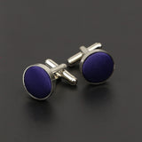 Riolio  Men's Solid Color Cufflinks New Design Round Braided Shirt Cuff Link For Gentleman Wedding Party Business Suit Accessories Gift