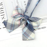Riolio  Ladies Bowtie Cute College Style Striped Chic Handiness Simple Student Cosplay  JK Uniform Accessory Collar Butterfly Knot Gift