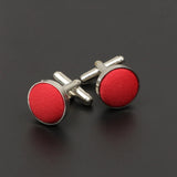 Riolio  Men's Solid Color Cufflinks New Design Round Braided Shirt Cuff Link For Gentleman Wedding Party Business Suit Accessories Gift