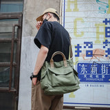 Riolio  Korea ins canvas shoulder bag new fashion crossbody bag leisure large-capacity portable schoolbag bag purses and handbags