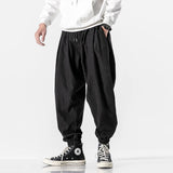 Riolio Men's Black Pants Hip Hop Streetwear Fashion Jogger Harem Trousers Man Casual Sweatpants Male Pants Big Size 5XL