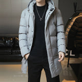 Riolio WELL DRESSED MEN New Winter Fashion Youth Middle And Long Clothes Men'S Korean Version Popular Bread Down Cotton Thickened Warm Coat Boy