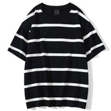 Riolio  Mew Men T Shirt Color Block Print 3 Color Optional Tee Shirts Simple High Street Basic All Match Cargo Tops Mens Streetwear