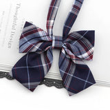 Riolio  Ladies Bowtie Cute College Style Striped Chic Handiness Simple Student Cosplay  JK Uniform Accessory Collar Butterfly Knot Gift