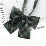 Riolio  Ladies Bowtie Cute College Style Striped Chic Handiness Simple Student Cosplay  JK Uniform Accessory Collar Butterfly Knot Gift