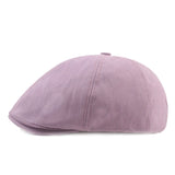 Riolio  Art Painter Beret Newsboy Spring and Autumn Peaked Cap Retro Hat Women Men Cotton Solid Casual Outdoor Hat