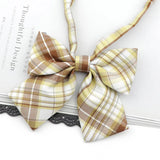 Riolio  Ladies Bowtie Cute College Style Striped Chic Handiness Simple Student Cosplay  JK Uniform Accessory Collar Butterfly Knot Gift