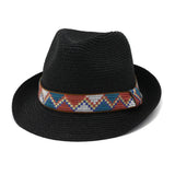 Riolio  Straw Hat Men Women Beach Sun Visor Hat Outdoor Seaside Sun Protection Sunbonnet New Fashion Summer Women Men Panama Jazz Caps