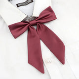 Riolio  13 Colors Girl Student Bowtie Set Women Lady Ribbon Bow Tie School Party Bowknot Pink Bule Black Classic Butterfly Accessories