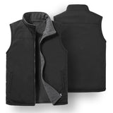Riolio  Winter Men;s Vests Fashion Fleece Warm Waistcoats Casual Outwear Thermal Softshell Vests Man Sleeveless Jacket Clothing