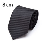 Riolio  New Mens Tie 8cm 7cm 6cm Classic Black Slim Ties for Men Accessories Neckties Wedding Party Formal Dress Casual Solid Gifts Tie