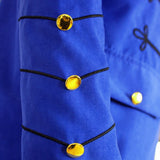 Riolio Steampunk Men Gothic Clothing Military Jackets Medieval Vintage Jacket Stand Collar Rock Frock Coat Men's Retro Punk Coat