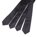 Riolio  New Mens Tie 8cm 7cm 6cm Classic Black Slim Ties for Men Accessories Neckties Wedding Party Formal Dress Casual Solid Gifts Tie