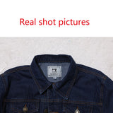 Size S-5XL Spring and Autumn New Style Boutique Pure Cotton Fashion Blue Black Mens Casual Denim Jacket Slim Cowboy Coat