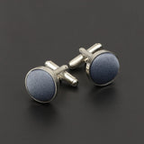 Riolio  Men's Solid Color Cufflinks New Design Round Braided Shirt Cuff Link For Gentleman Wedding Party Business Suit Accessories Gift