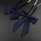 Riolio  13 Colors Girl Student Bowtie Set Women Lady Ribbon Bow Tie School Party Bowknot Pink Bule Black Classic Butterfly Accessories