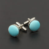 Riolio  Men's Solid Color Cufflinks New Design Round Braided Shirt Cuff Link For Gentleman Wedding Party Business Suit Accessories Gift