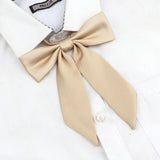 Riolio  13 Colors Girl Student Bowtie Set Women Lady Ribbon Bow Tie School Party Bowknot Pink Bule Black Classic Butterfly Accessories