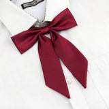 Riolio  13 Colors Girl Student Bowtie Set Women Lady Ribbon Bow Tie School Party Bowknot Pink Bule Black Classic Butterfly Accessories