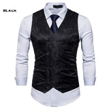 Riolio Men's Red Paisley Double Breasted Dress Vest Brand New Slim Fit Formal Business Sleeveless Waistcoat Men Chaleco Hombre 2XL