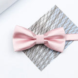 Riolio  Colorful Solid Color Parent-Child Bowtie Set Classic Polyester Butterfly Satin For Father Son Party Dinner Wedding Accessory