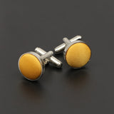 Riolio  Men's Solid Color Cufflinks New Design Round Braided Shirt Cuff Link For Gentleman Wedding Party Business Suit Accessories Gift