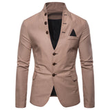 Riolio Men Sl-im Fits Social Blazer Summer Autumn Fashion Solid Wedding Dress Jacket Men Casual Business Male Suit Jacket Blazer Gentle