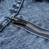 Riolio Fashion Spring Casual Jacket Mens Velvet Streetwear Denim Jacket  Stand Collar Jean Jackets Male Slim Fit Coat Outerwear