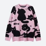 Riolio - Kitten Sweater - chill guy 90s fashion mens fashion